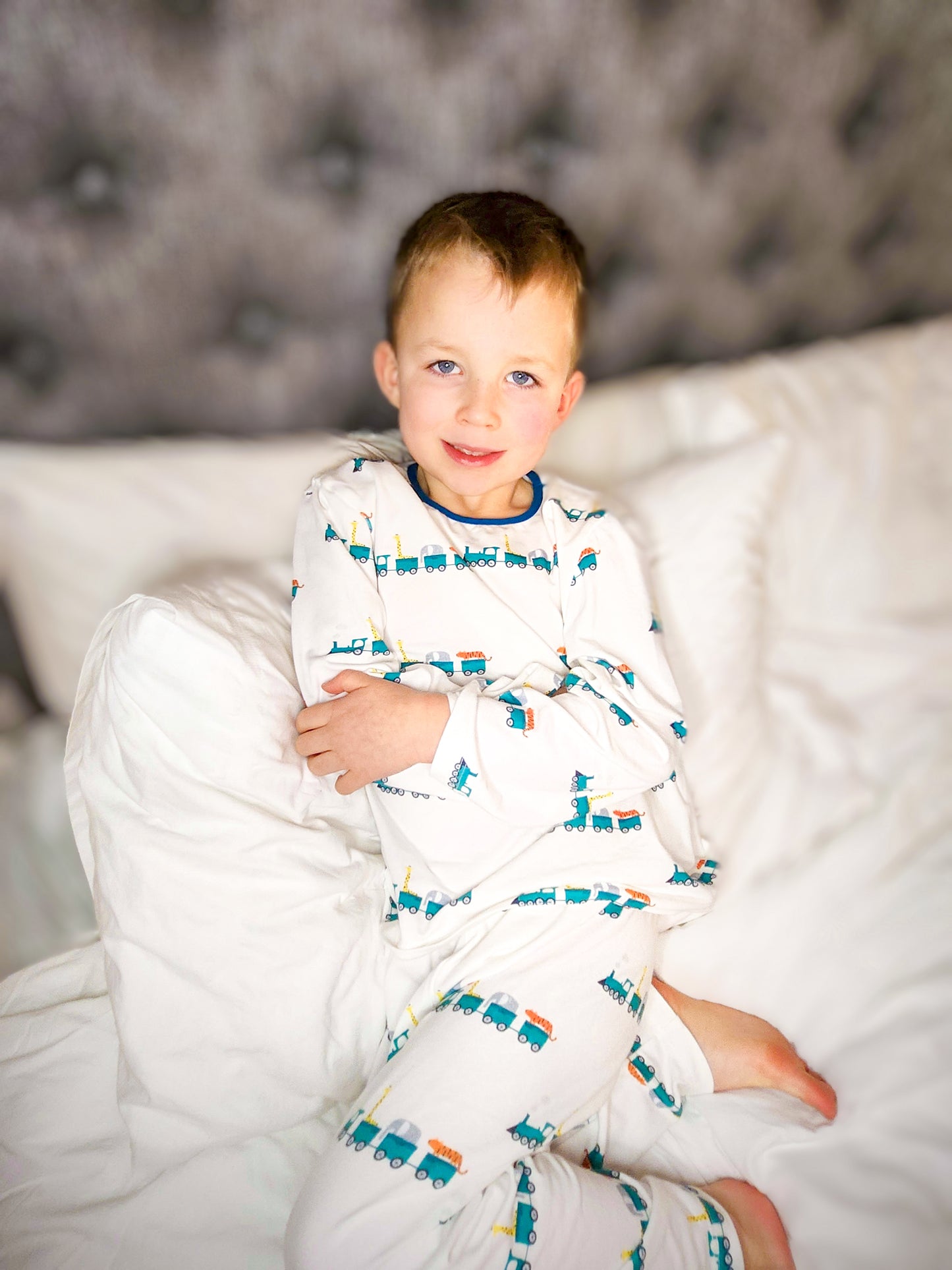 Animal Train Crew Neck Pyjamas